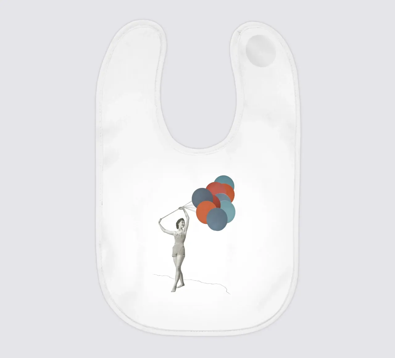 Luftballons Babylätzchen von Cassia Beck Collage