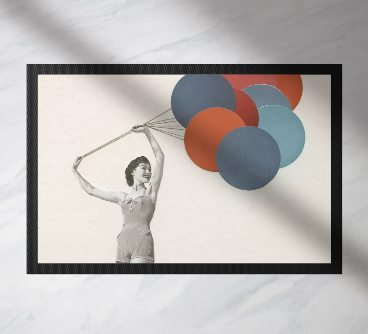 Balloons doormat by Cassia Beck Collage