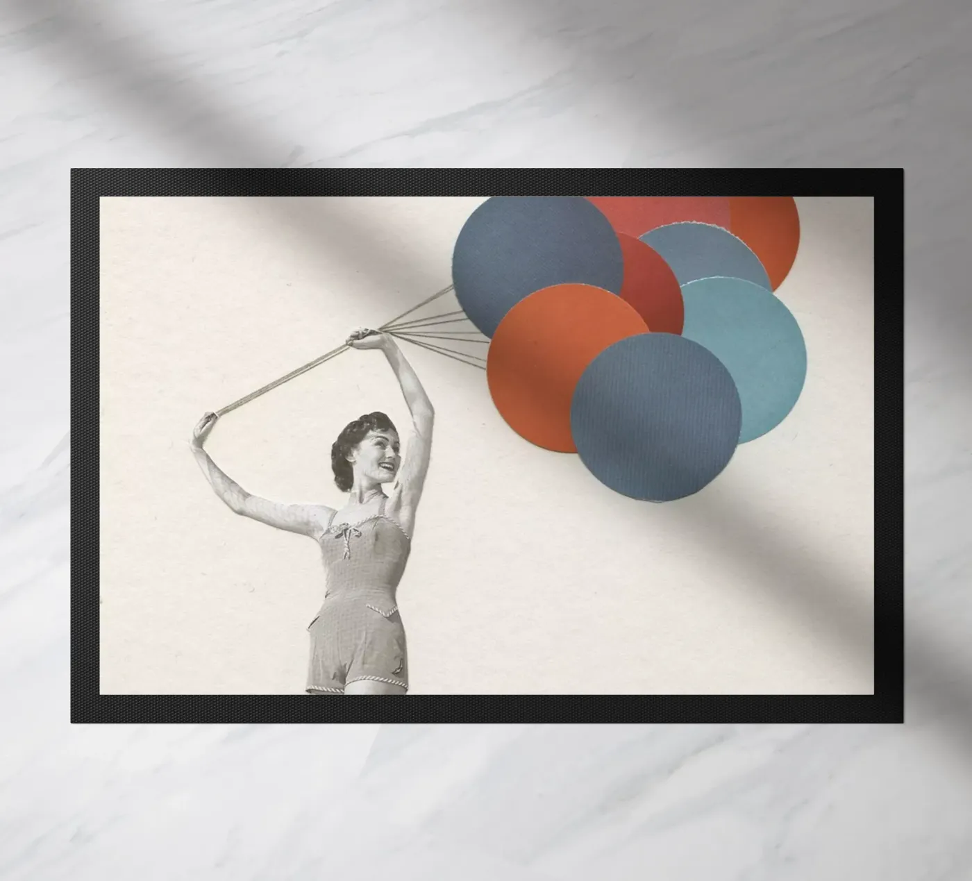 Balloons doormat by Cassia Beck Collage