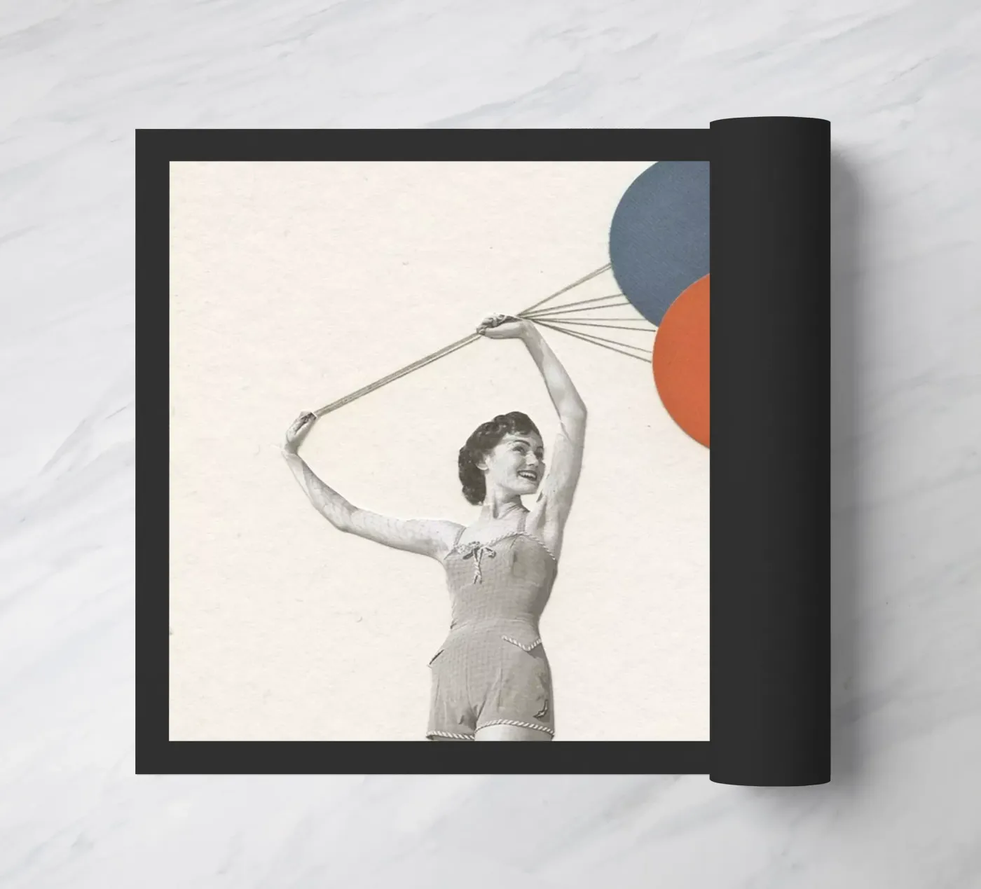 Balloons doormat by Cassia Beck Collage