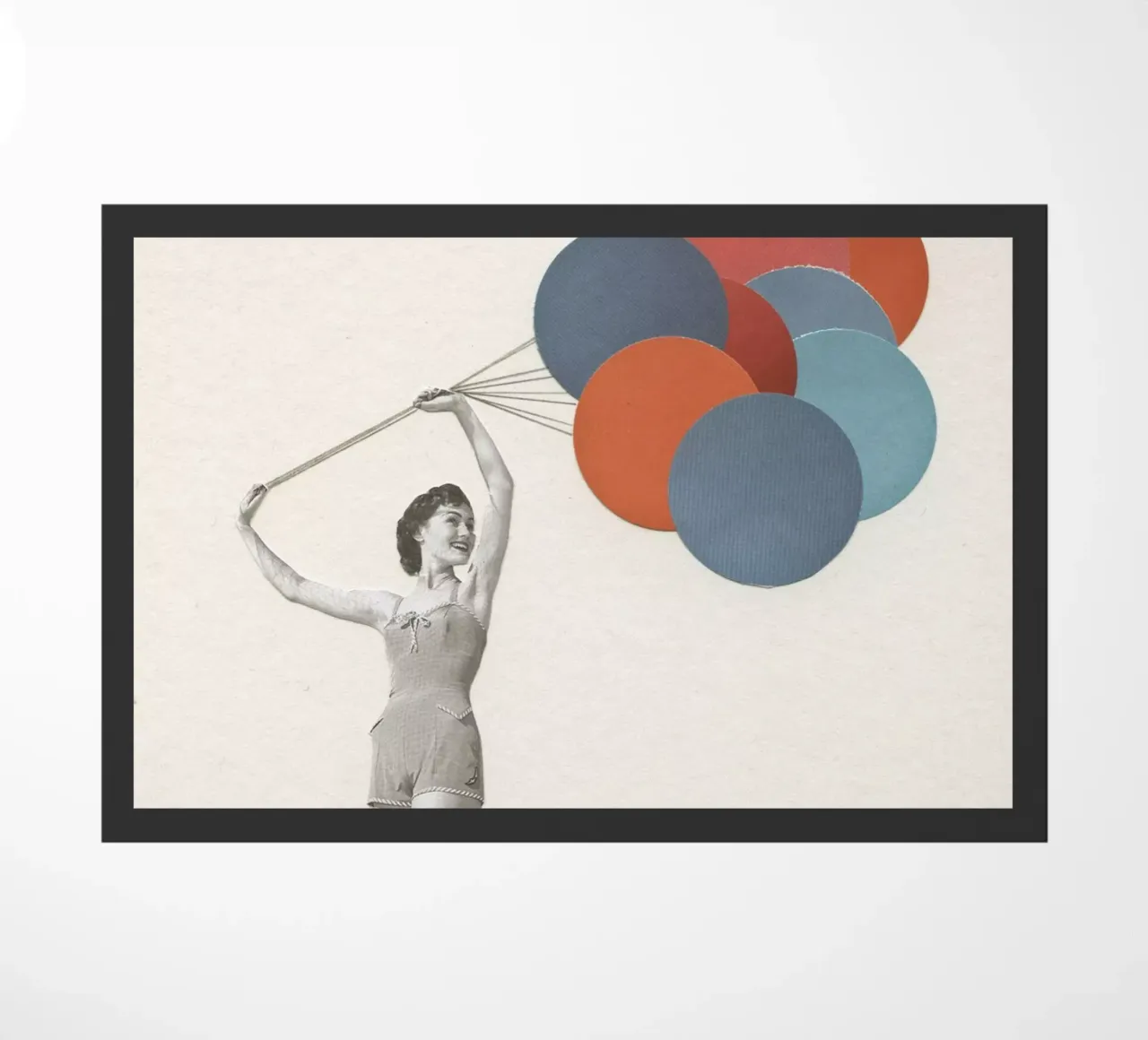 Balloons doormat by Cassia Beck Collage