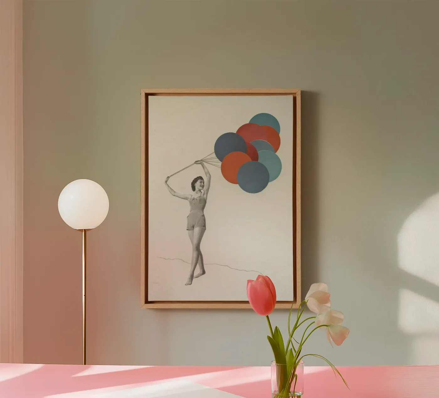 Balloons canvas by Cassia Beck Collage