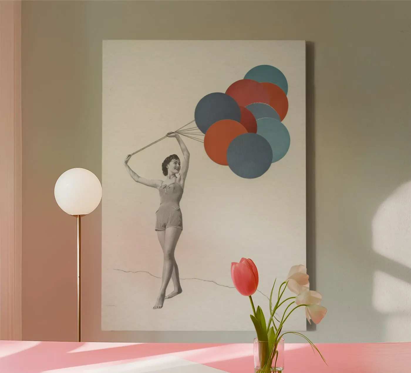 Balloons canvas by Cassia Beck Collage