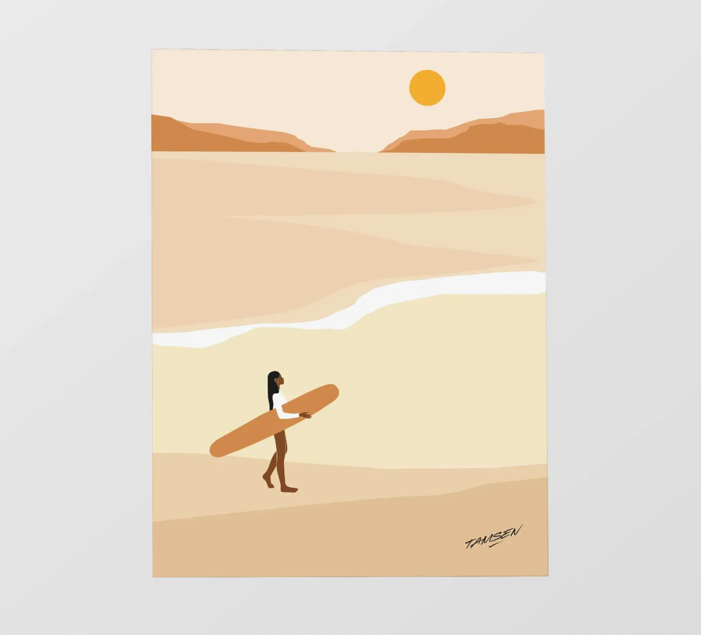 Eerste golf fotobehang van Tamsen Design