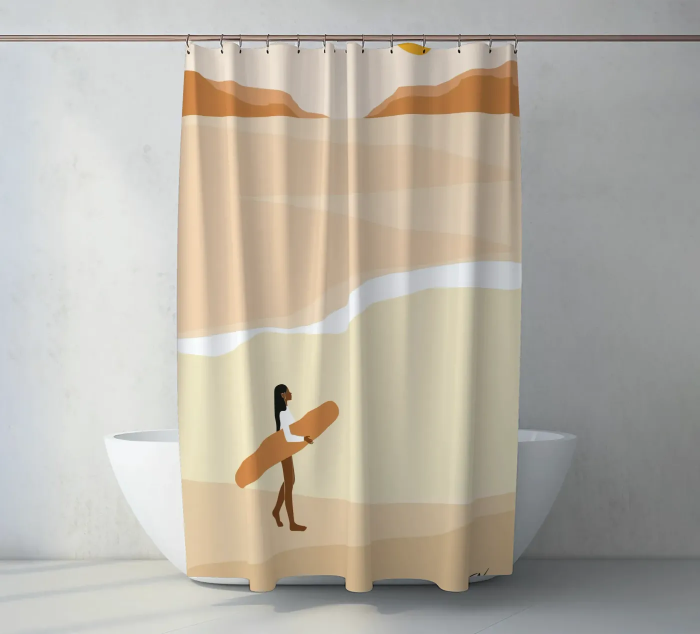 First wave douchegordijn van Tamsen Design