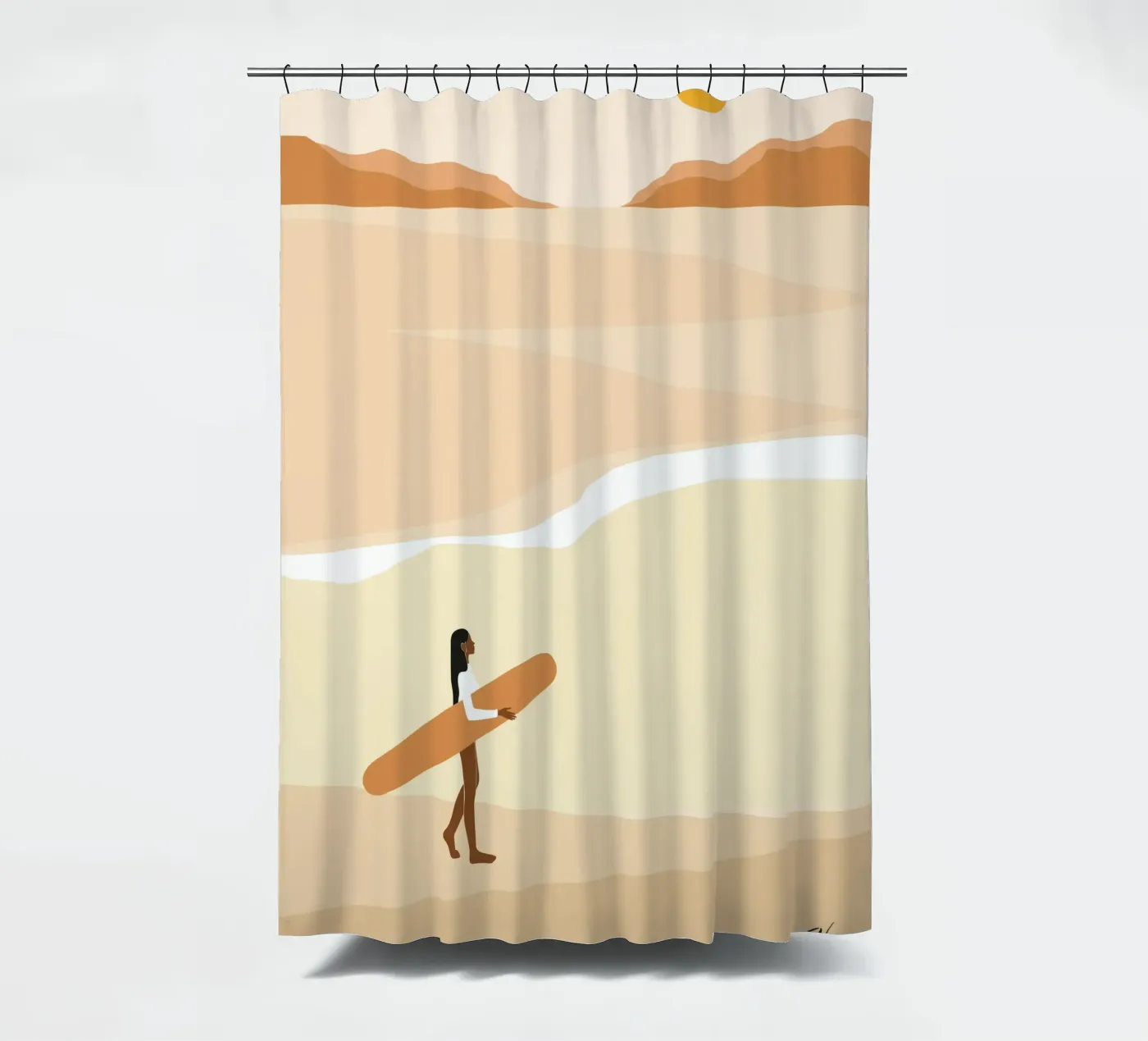 First wave douchegordijn van Tamsen Design