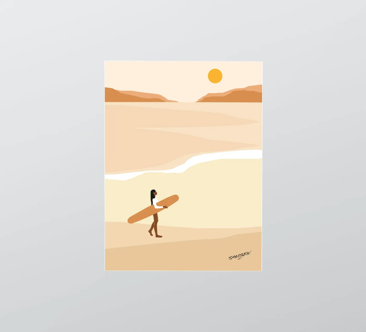 First wave sticker by Tamsen Design