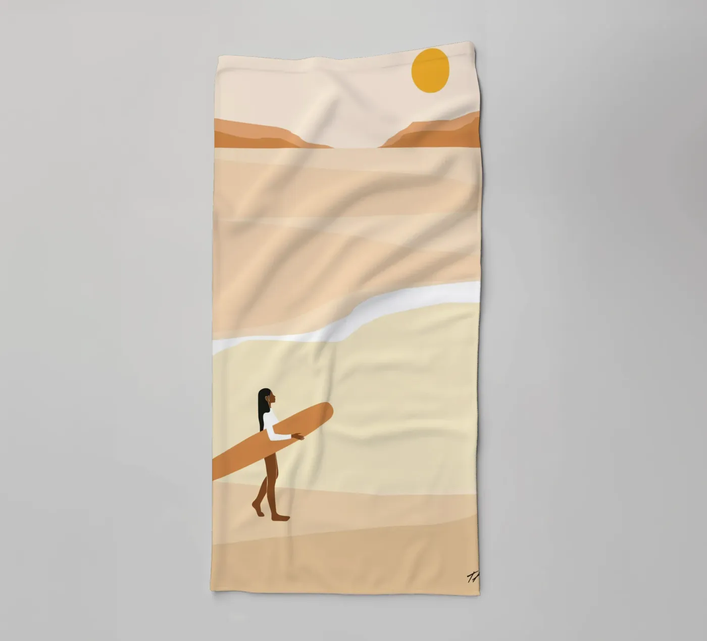 Eerste golf badhanddoek van Tamsen Design