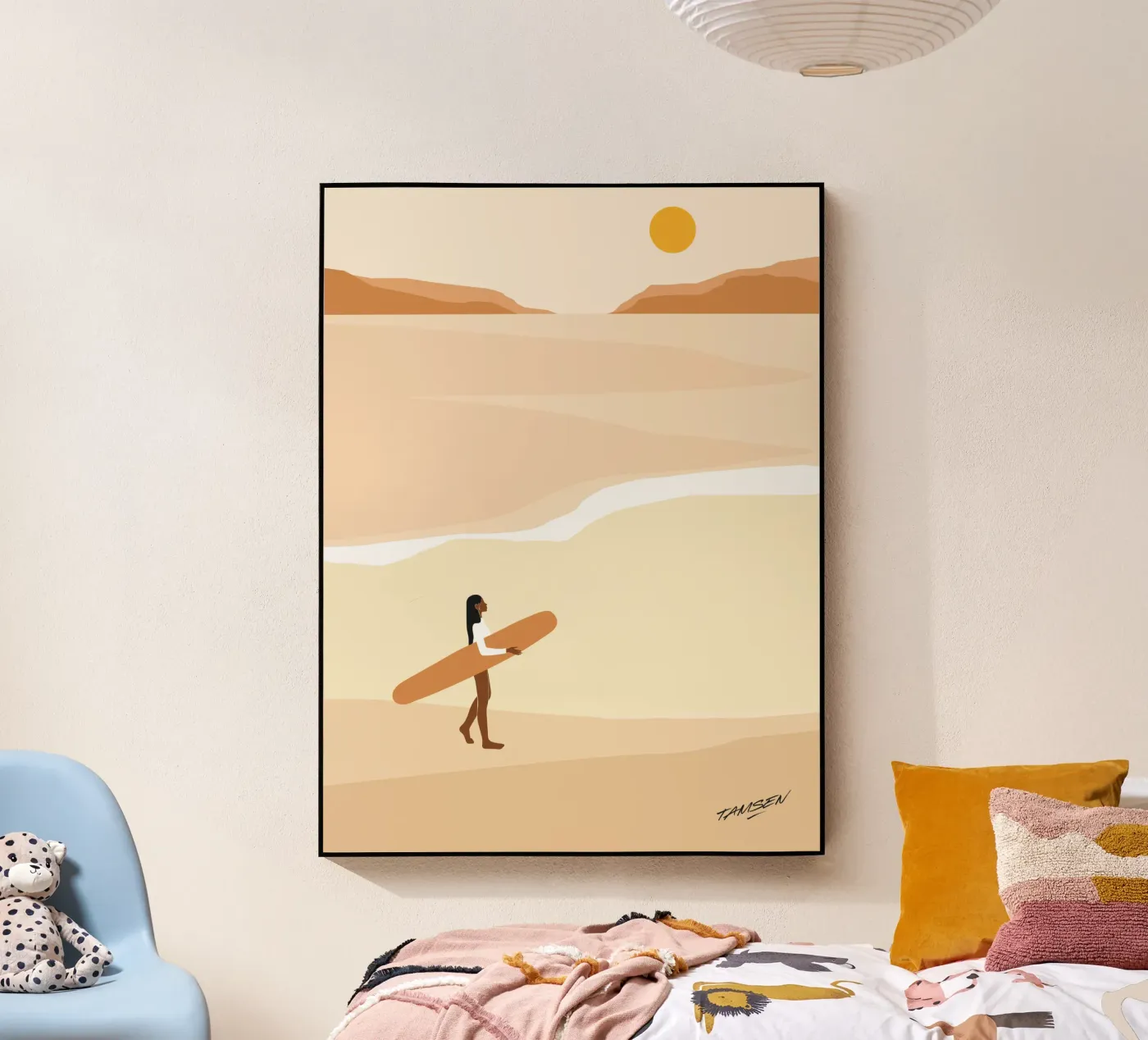 Eerste golf acryl van Tamsen Design
