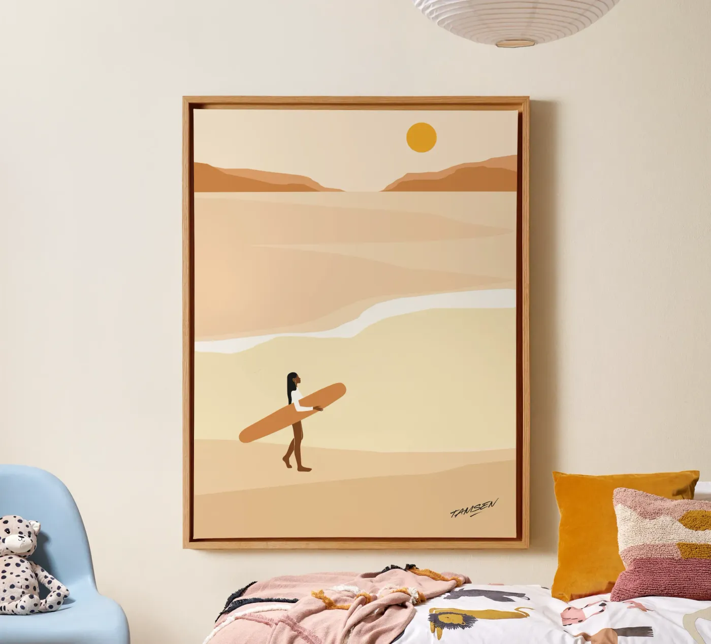 First wave canvas by Tamsen Design