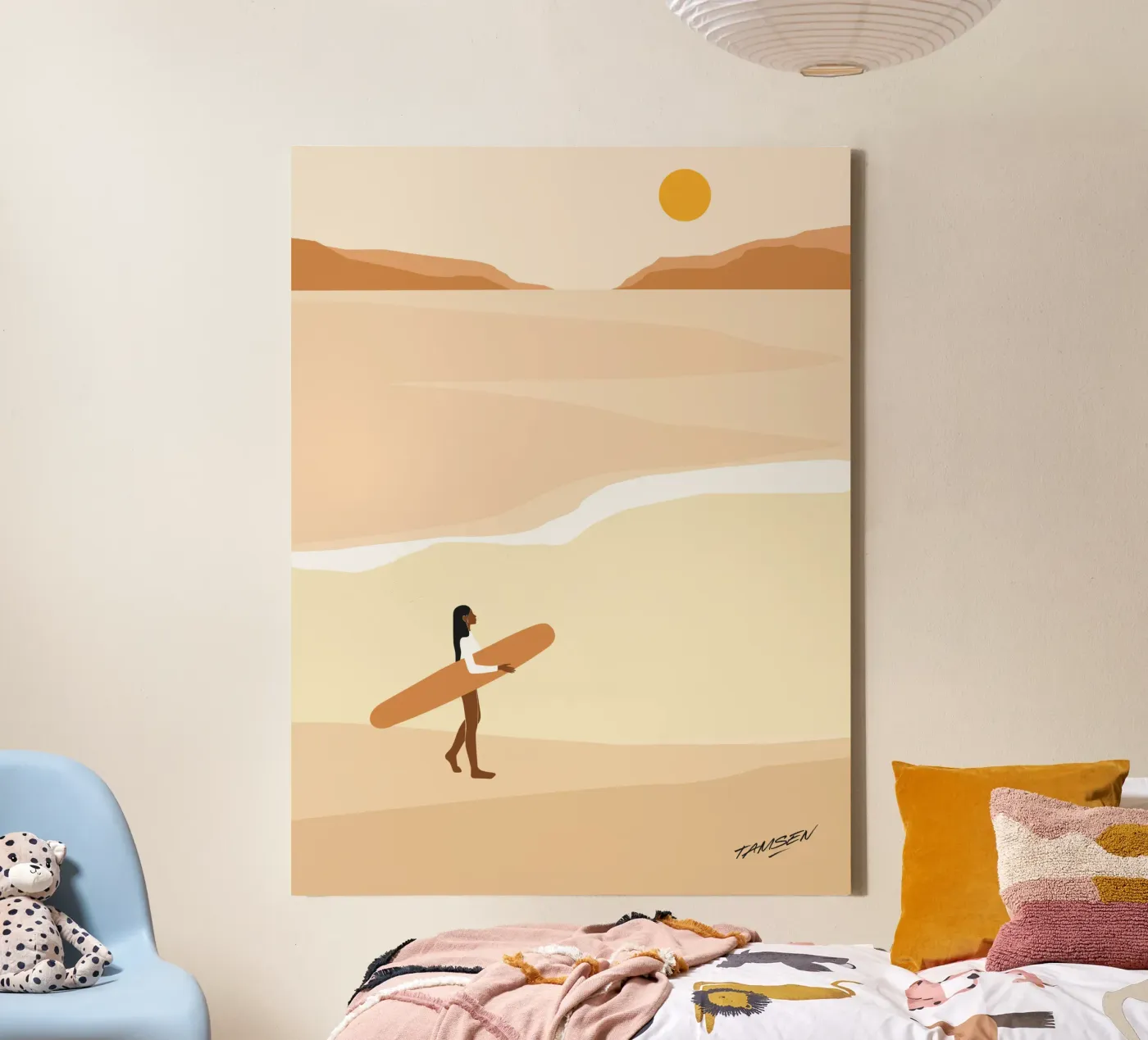 First wave canvas by Tamsen Design