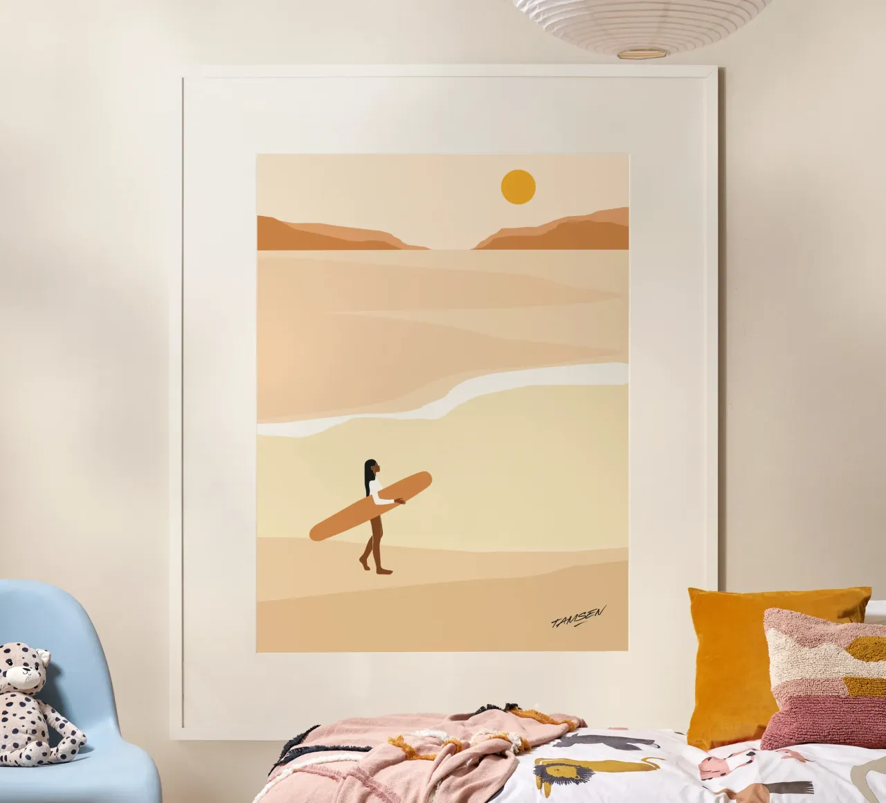 Eerste golf poster van Tamsen Design