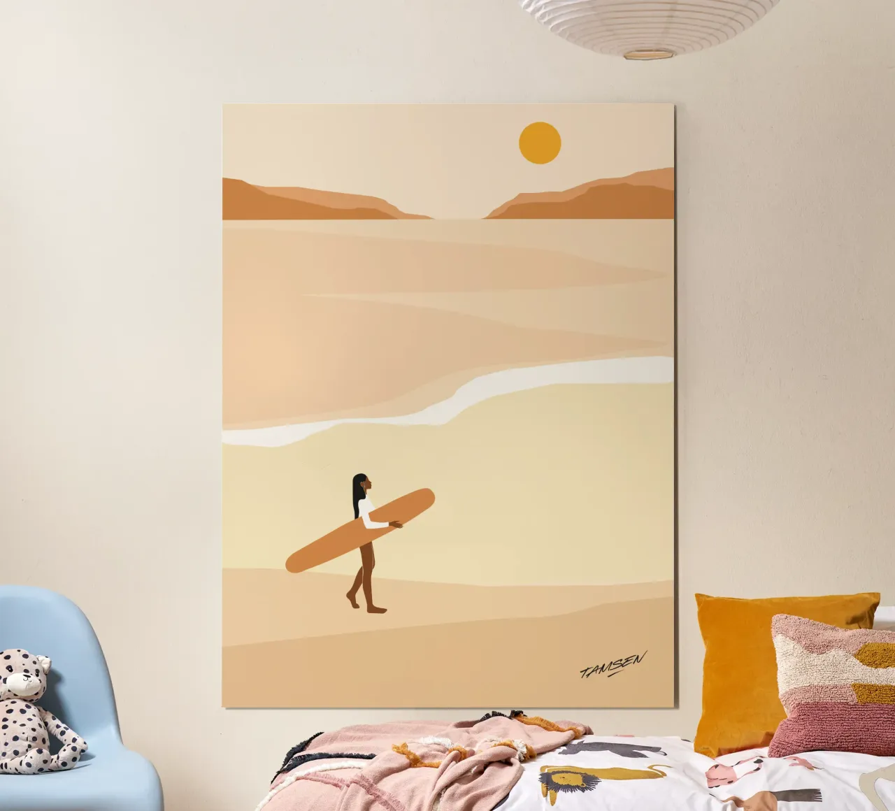 Eerste golf poster van Tamsen Design