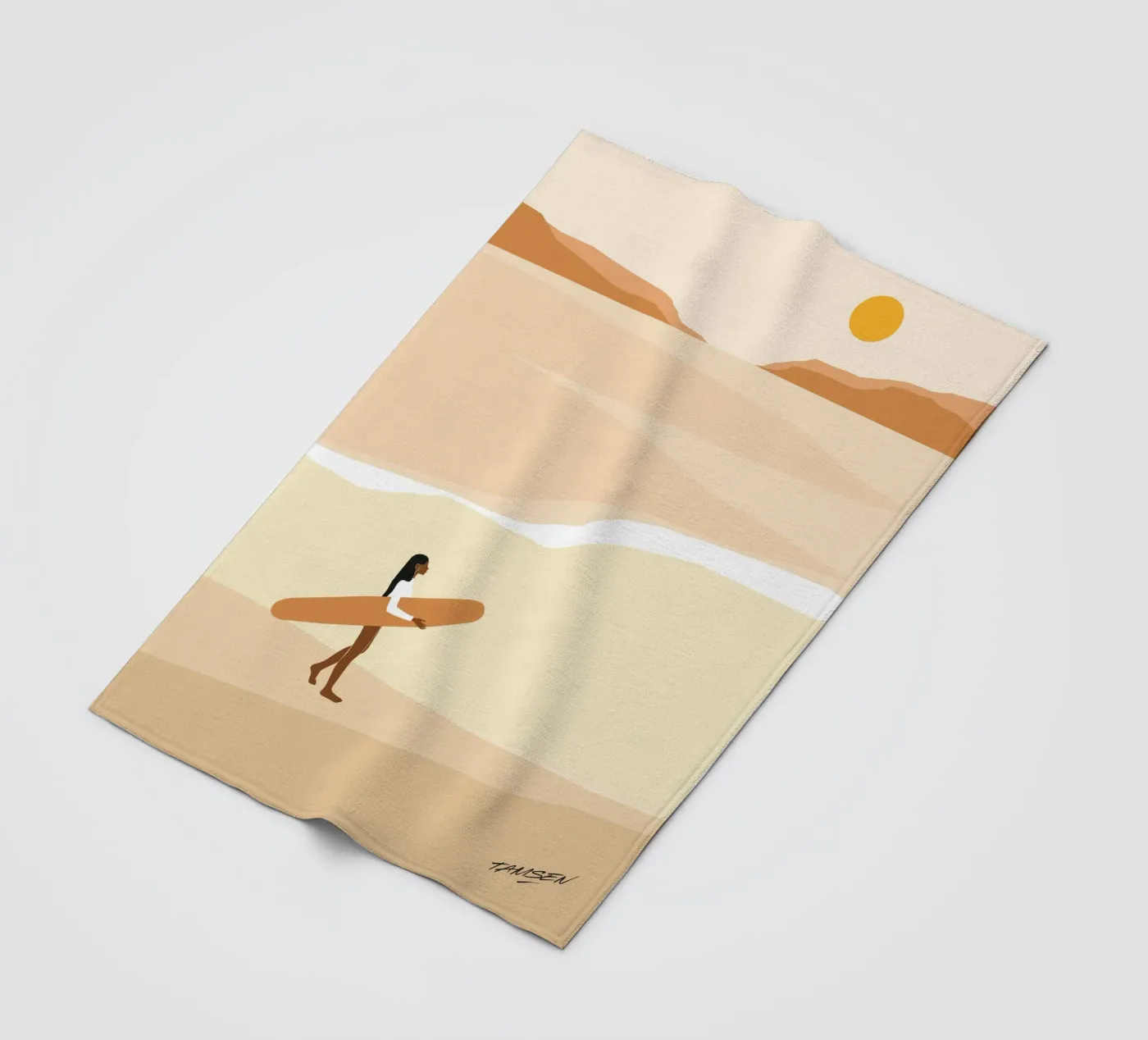 Eerste golf fleecedeken van Tamsen Design