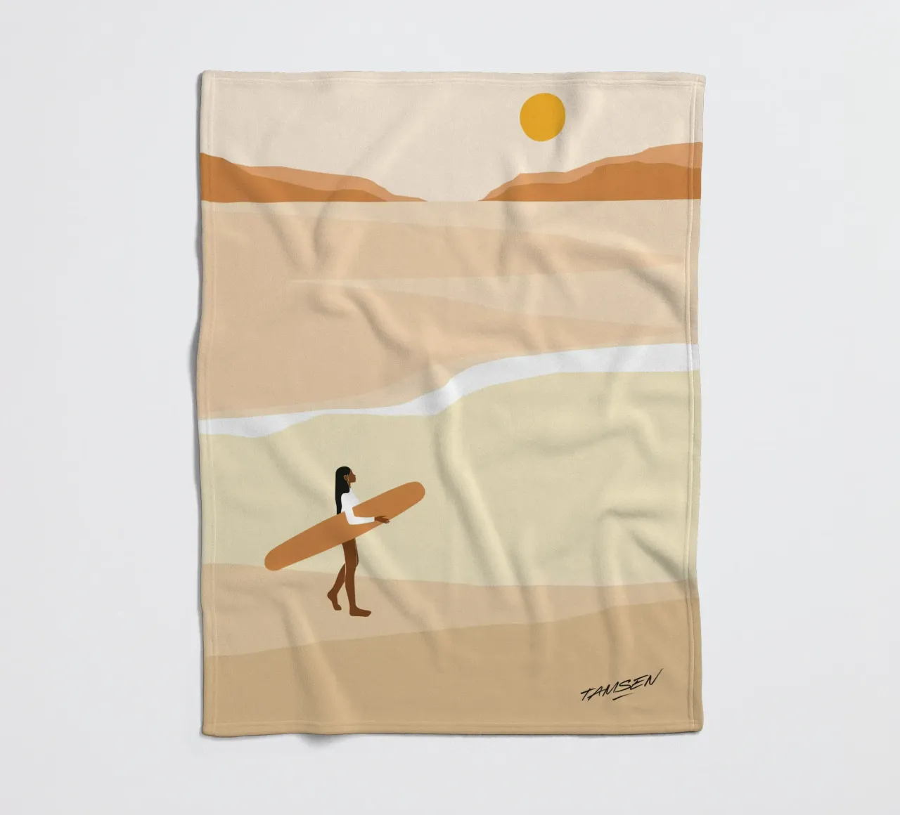 First wave Fleecedecke von Tamsen Design