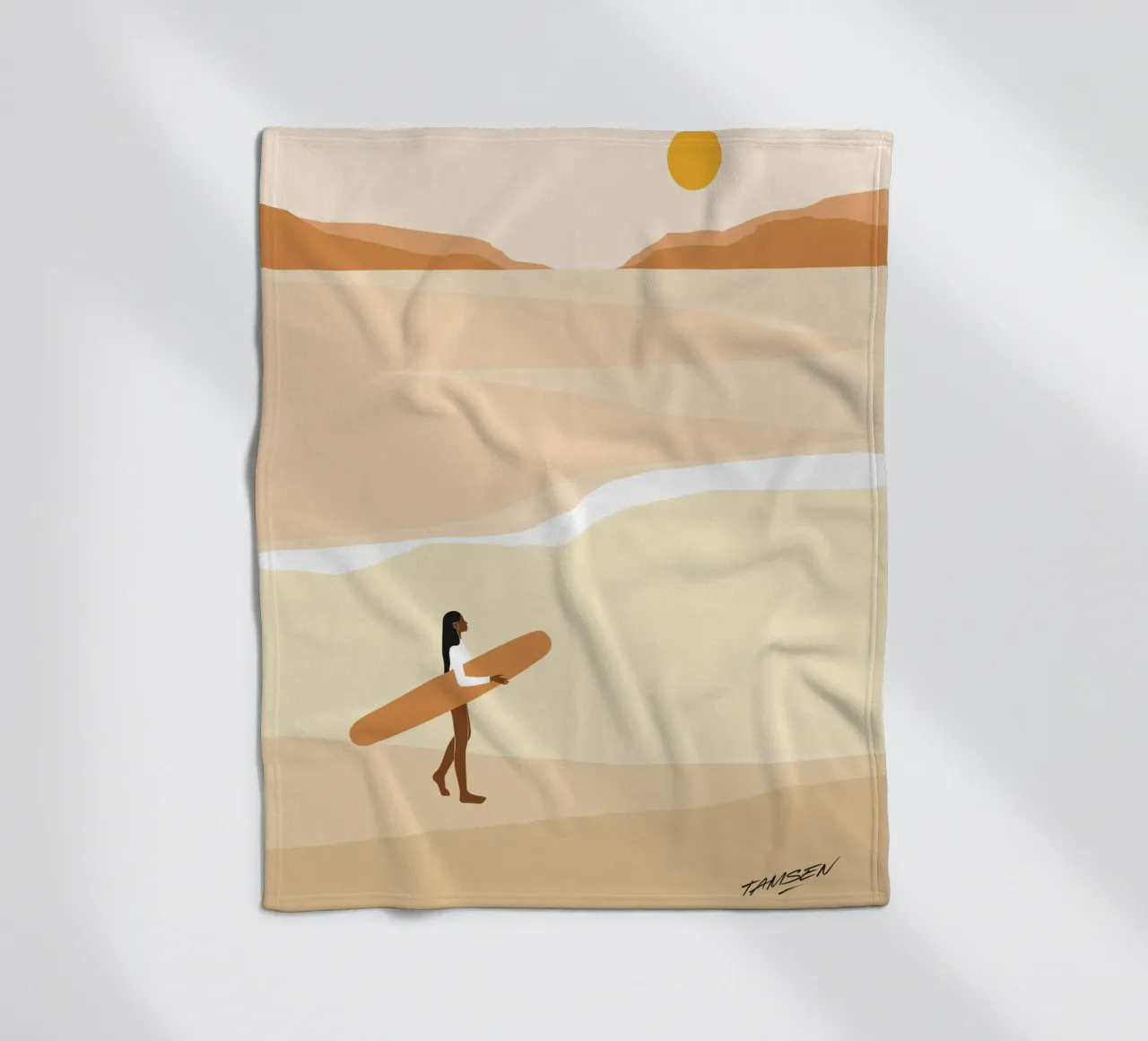 First wave Fleecedecke von Tamsen Design