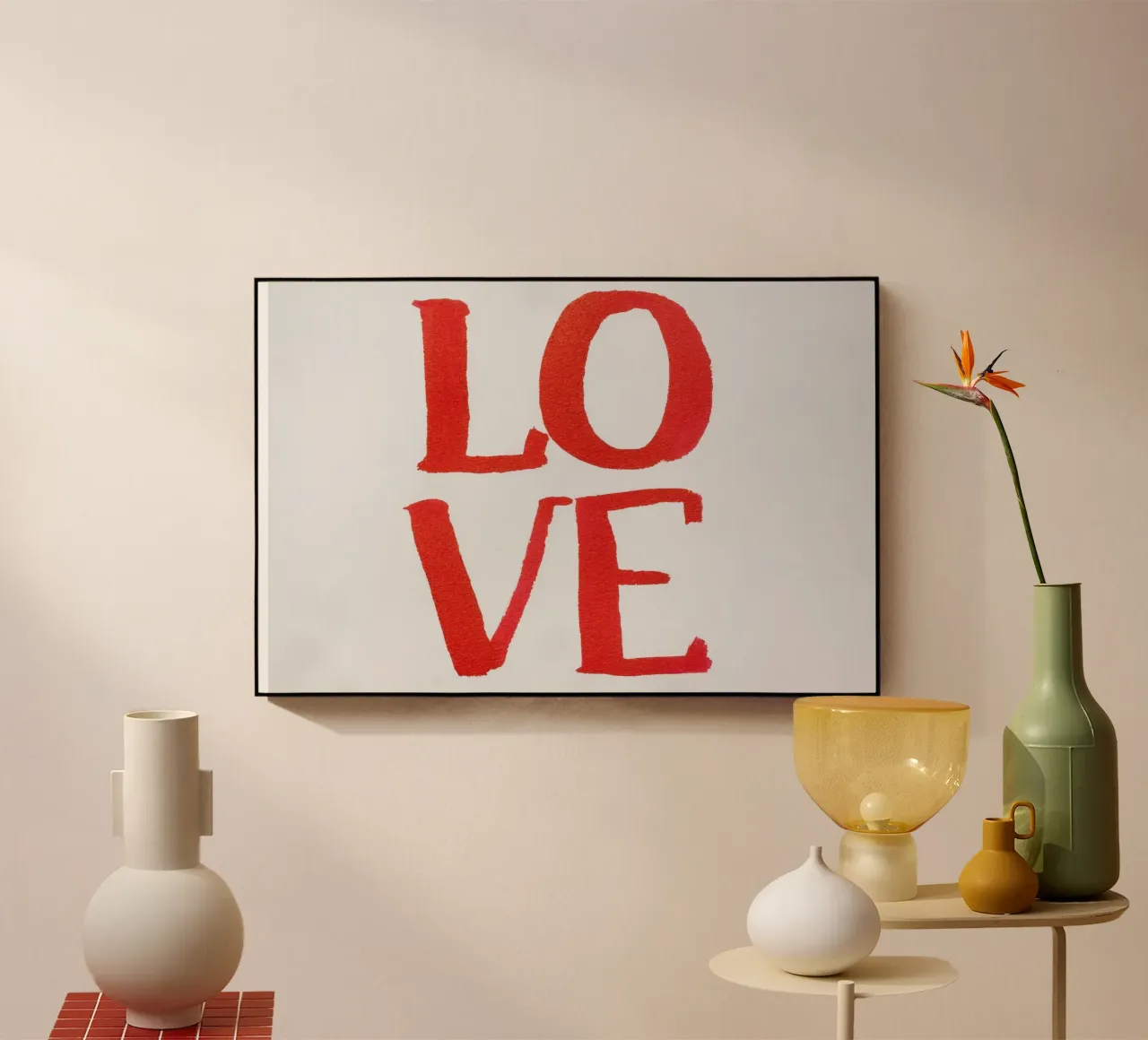 LOVE poster acrylic glass by The Look
