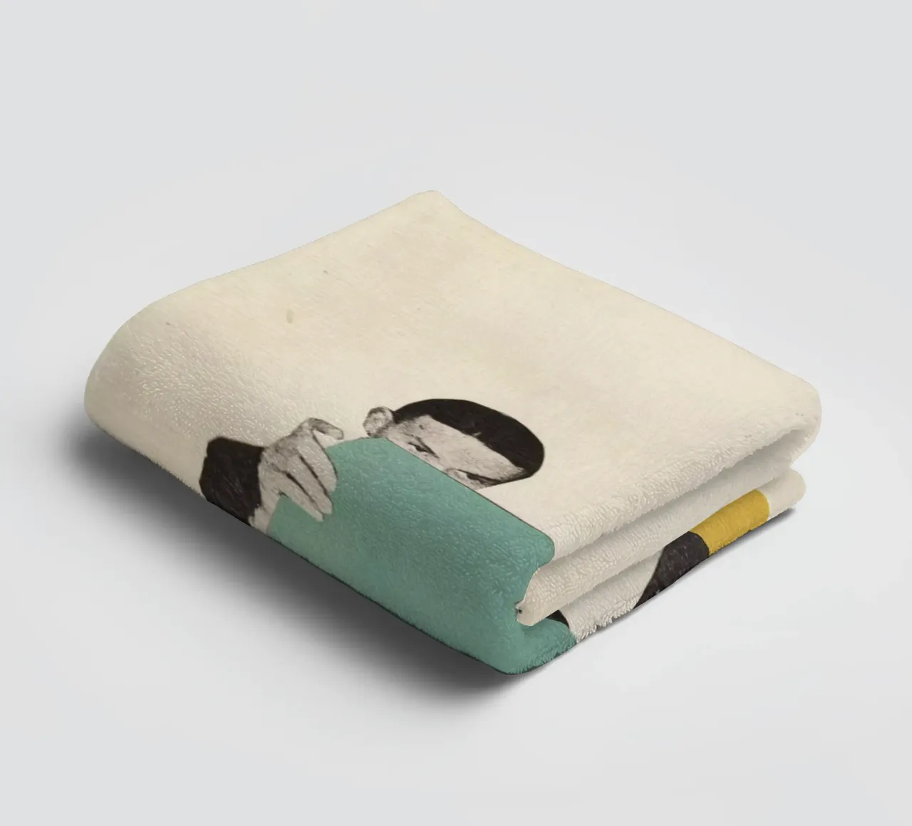 Discovering New Shapes towel by Cassia Beck Collage