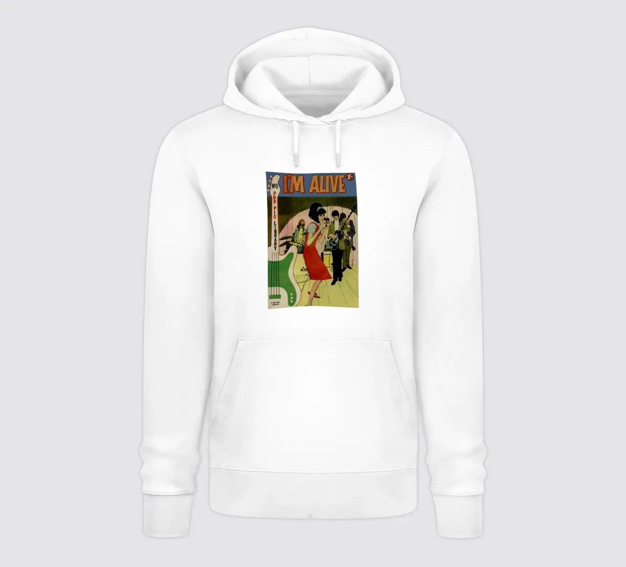 I'm alive felpa con cappuccio da Hemingway Design