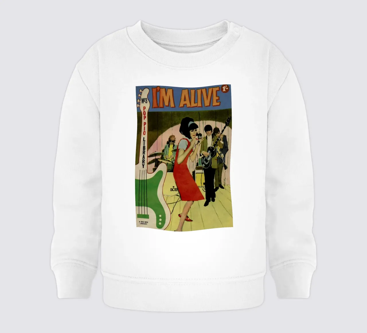 I'm alive felpa neonato da Hemingway Design