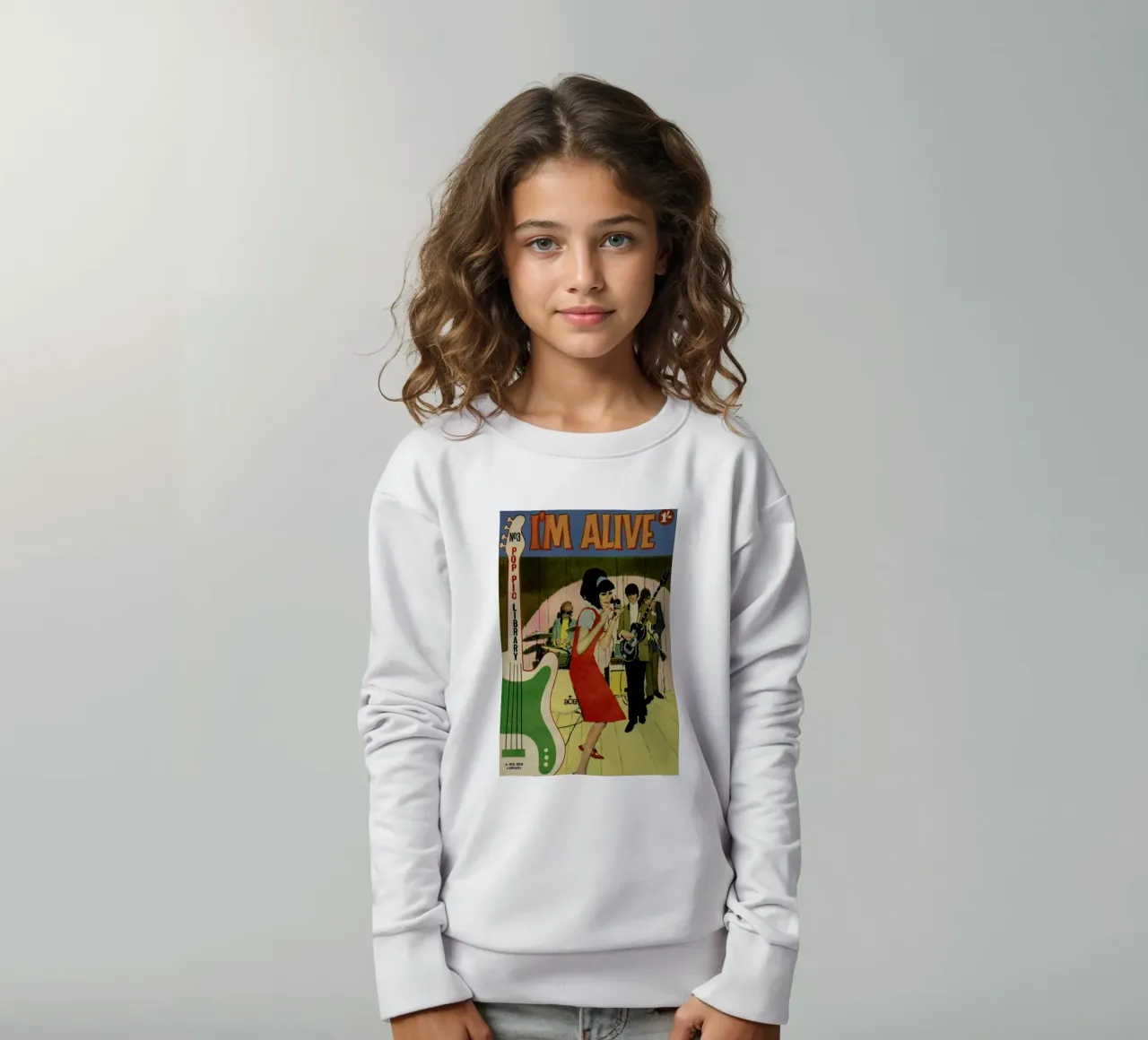 I'm alive felpa bambino da Hemingway Design