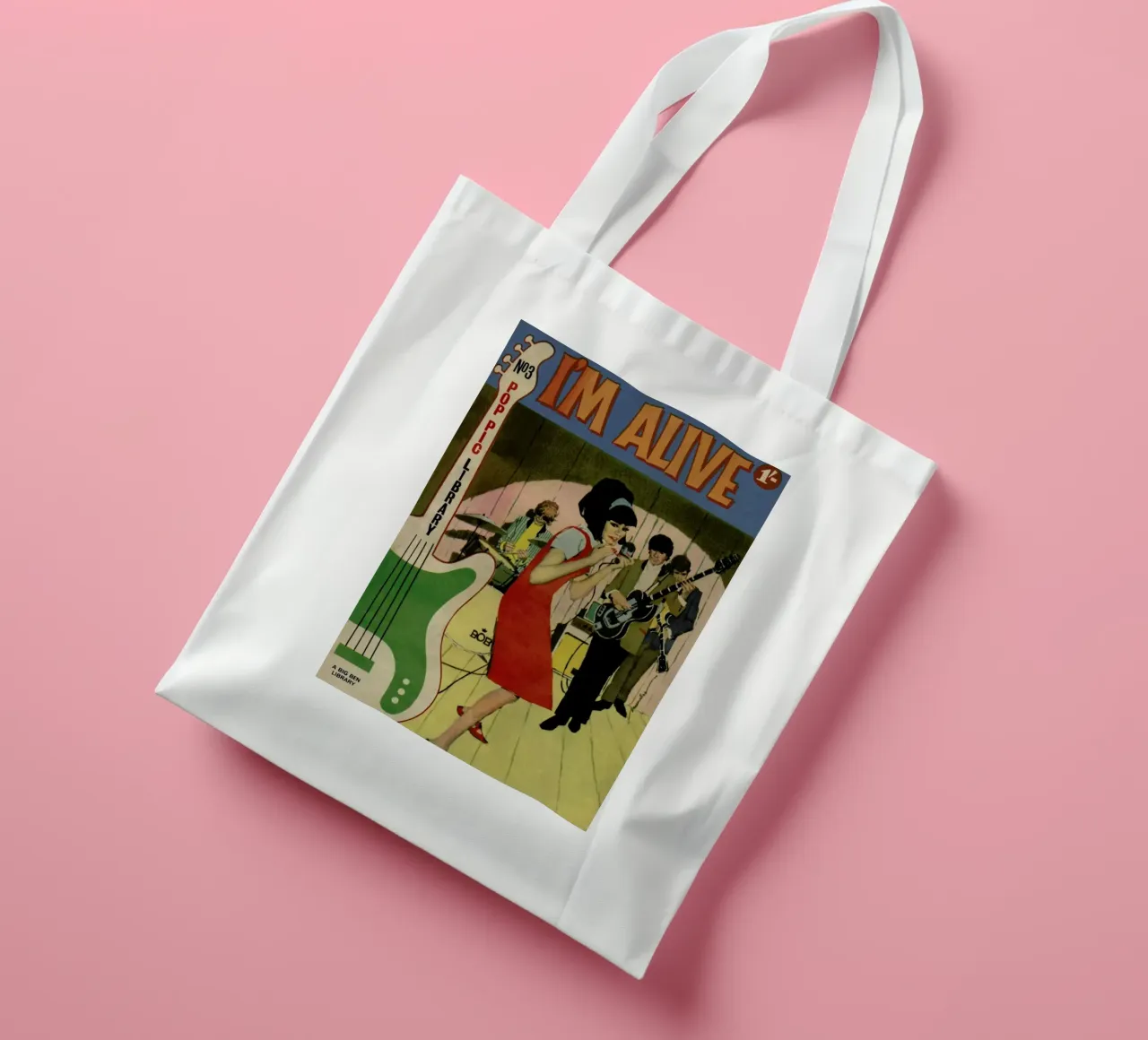 I'm alive borsa in juta da Hemingway Design