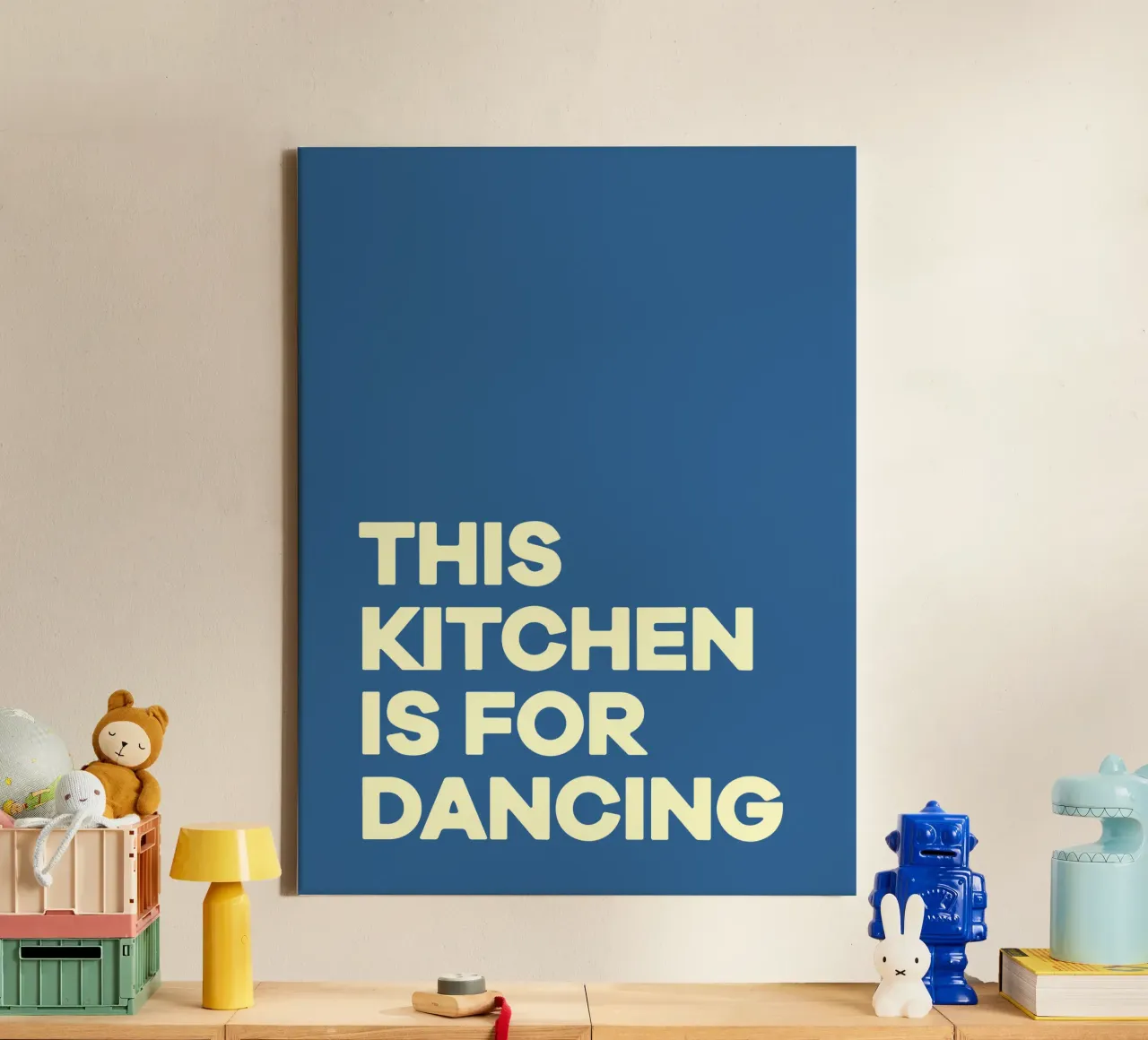 Kitchen Dancing canvas by FELICIA