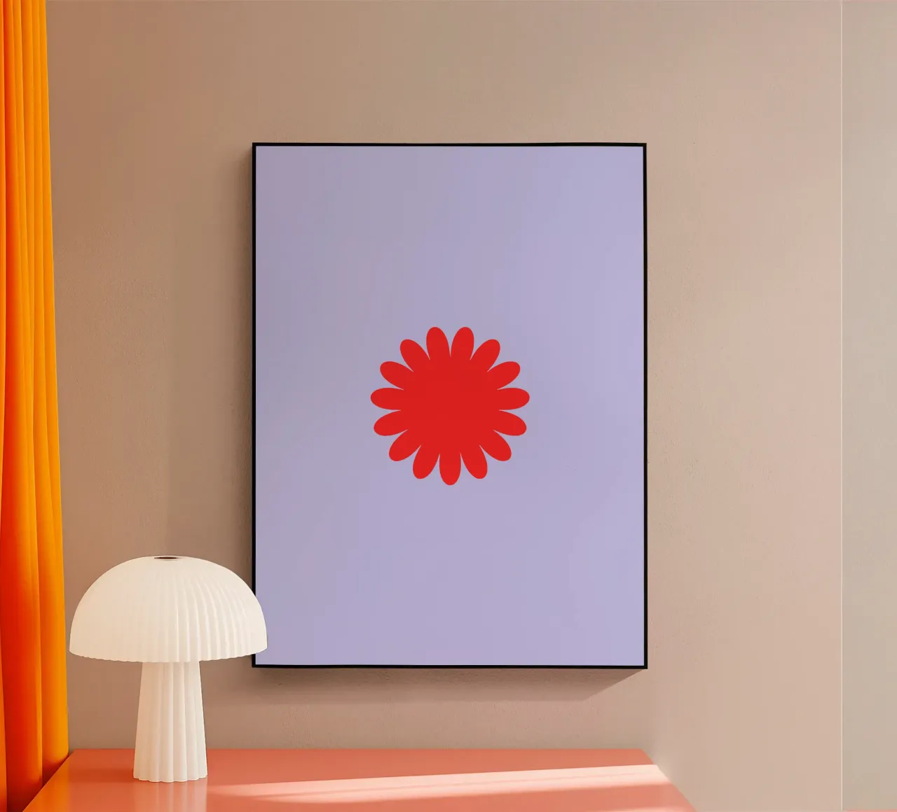 Forma floreale rossa plexiglass da MORINA FLAW