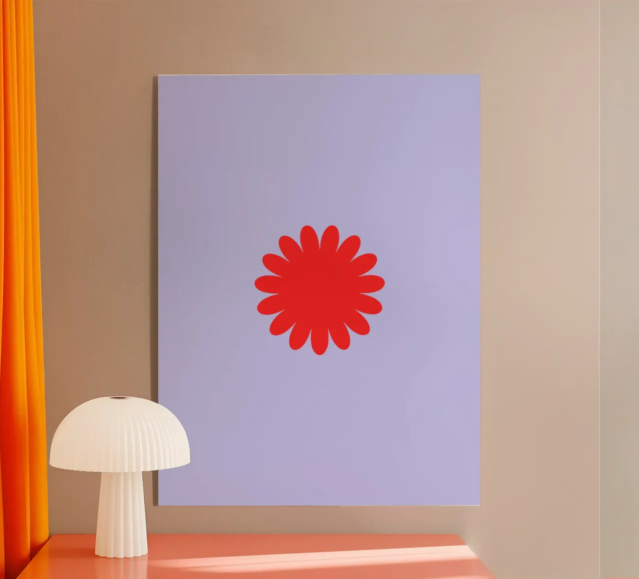 Forma floreale rossa plexiglass da MORINA FLAW