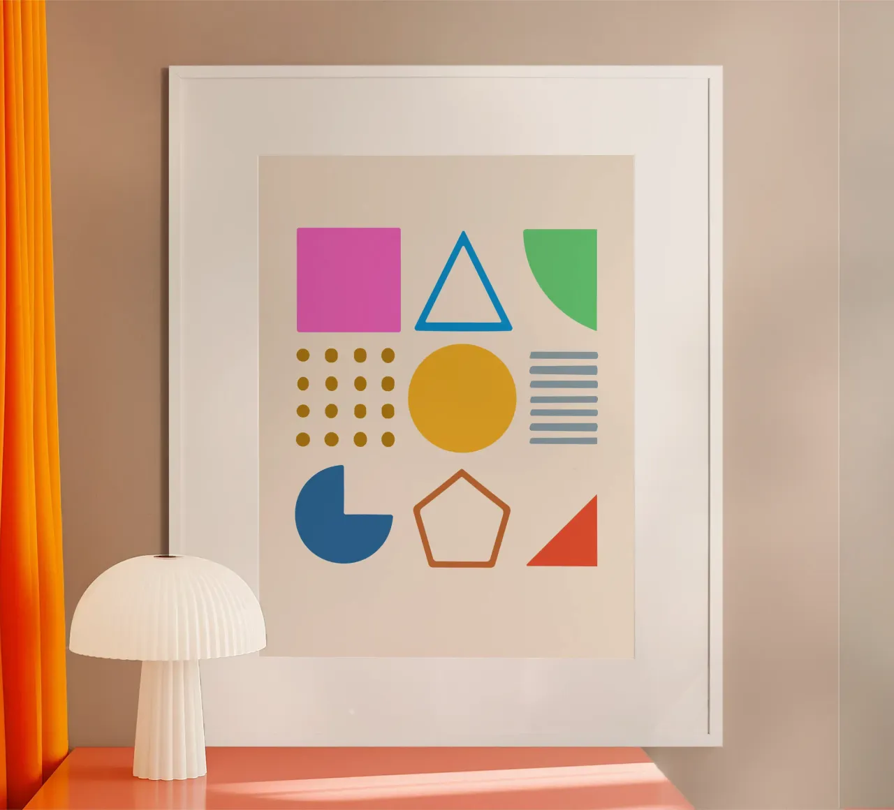 Geometric shape poster by MORINA FLAW