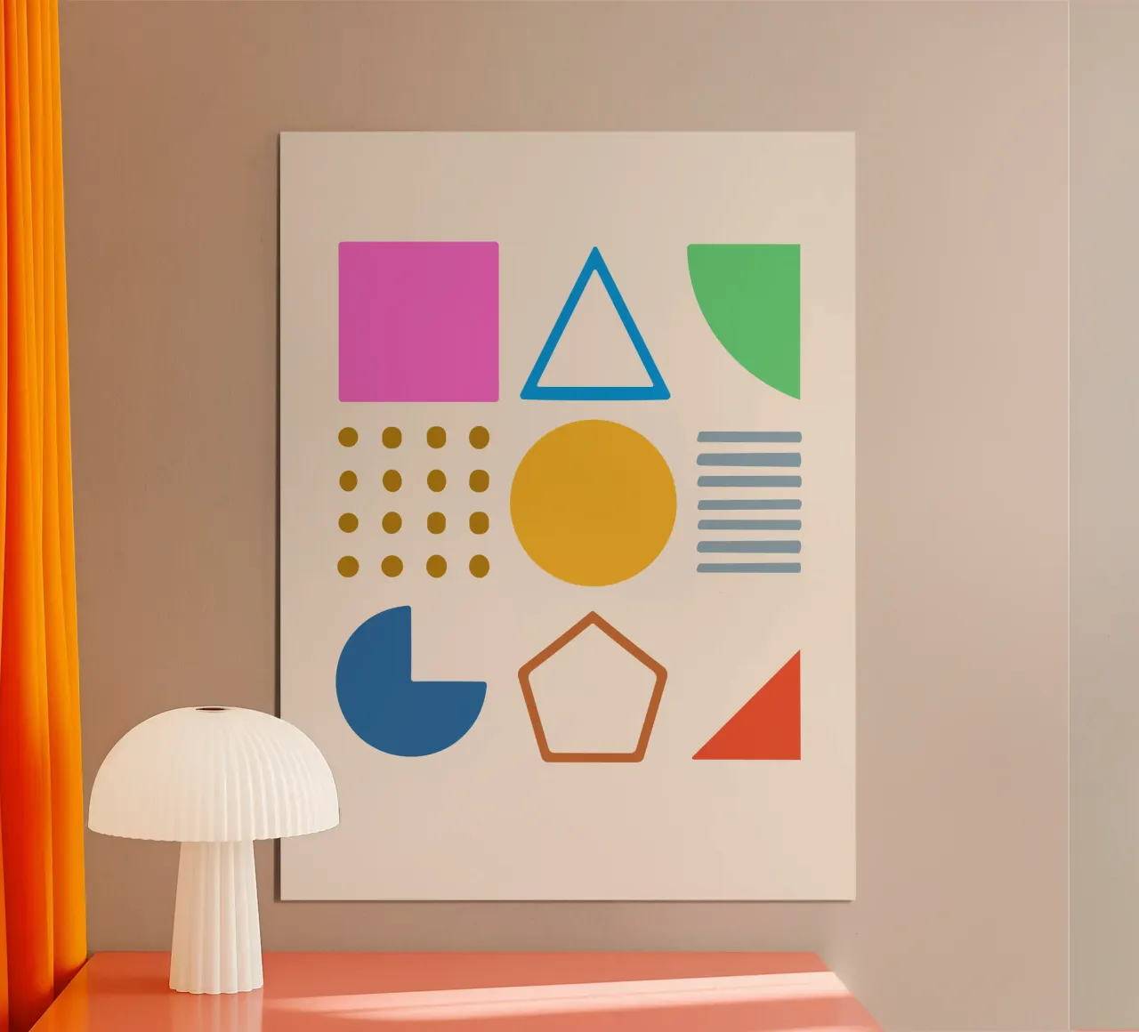 Geometric shape poster by MORINA FLAW