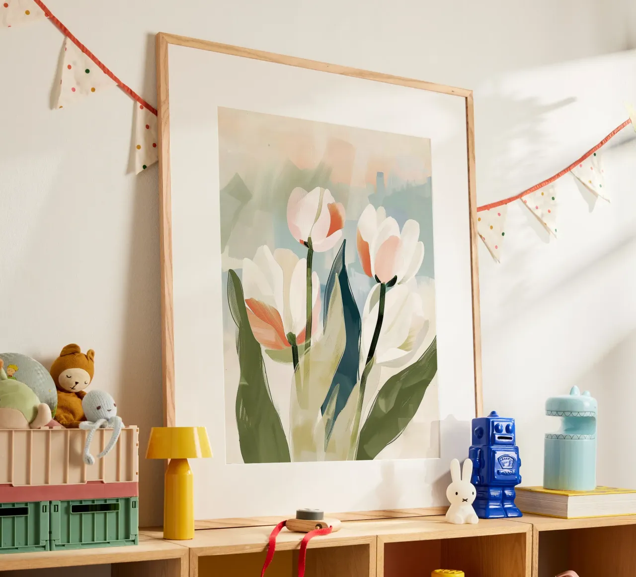 Modern Tulip Study poster da softsoul