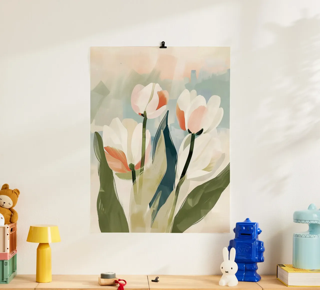 Modern Tulip Study poster da softsoul