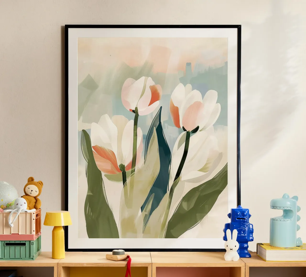 Modern Tulip Study poster da softsoul