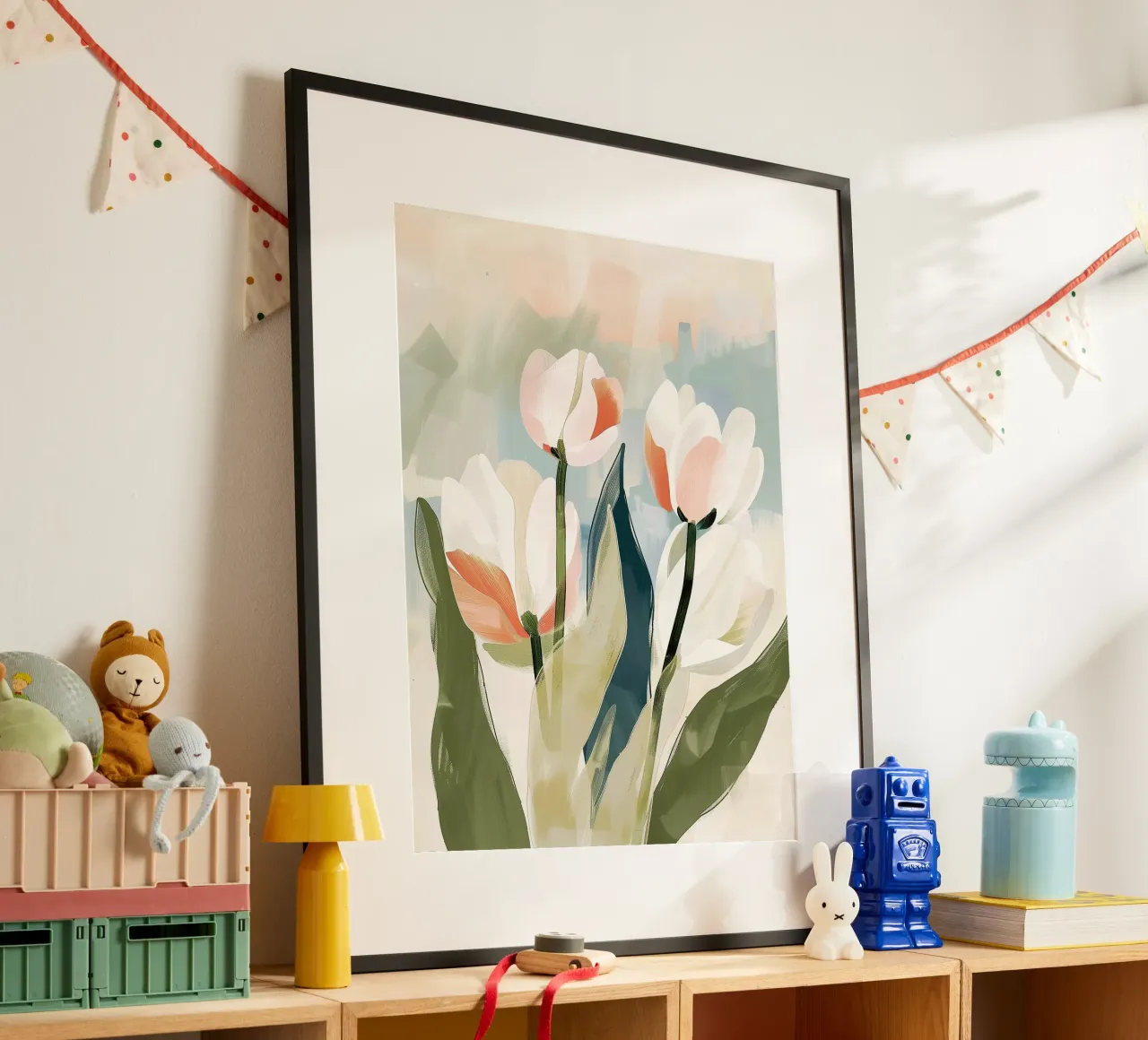 Modern Tulip Study poster da softsoul