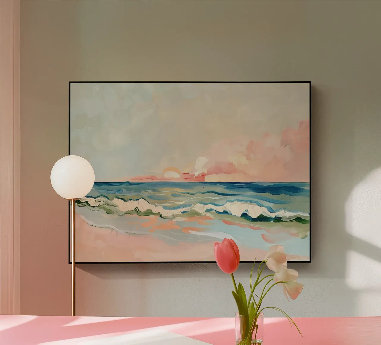 Pastel Ocean Waves plexiglass da softsoul