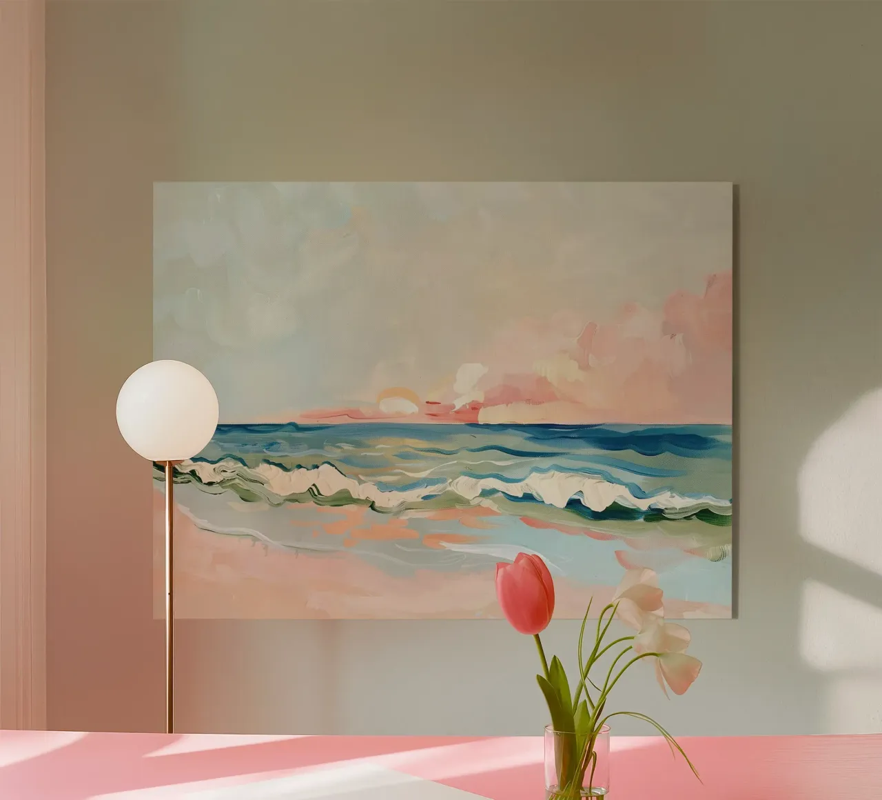 Pastel Ocean Waves plexiglass da softsoul