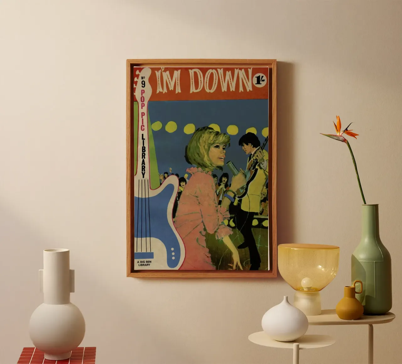 I'm down tela con Cornice a cassetta da Hemingway Design