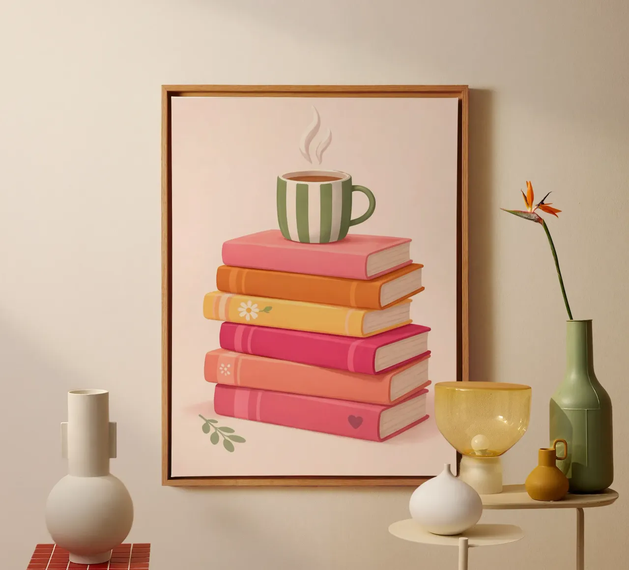 Libri e caffè \ Tè tela da IamHomeDesigns