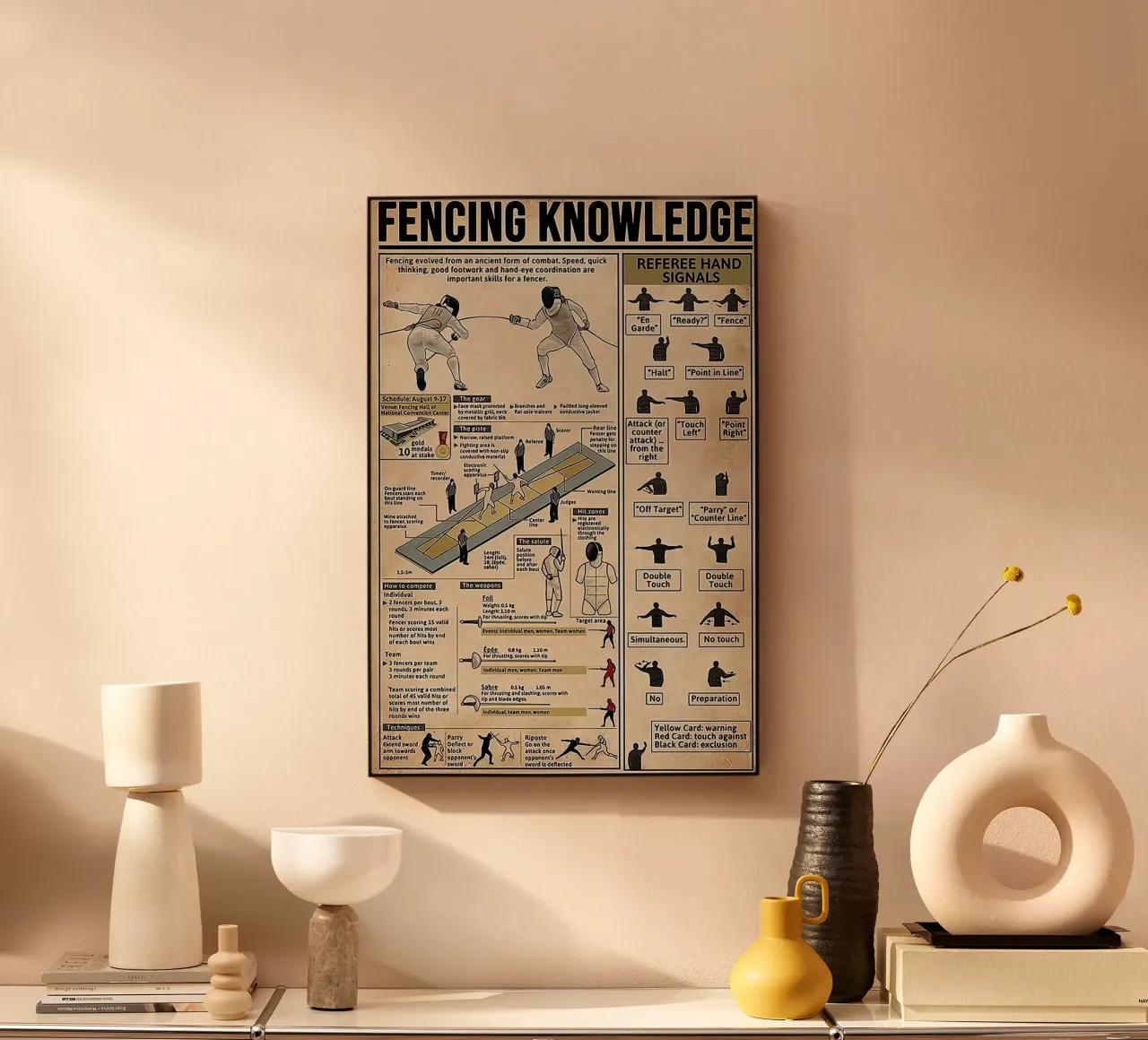 Fencing Knowledge plexiglas de Maritiknowled