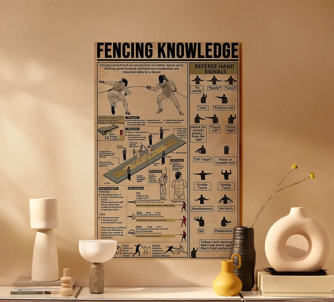 Fencing Knowledge plexiglas de Maritiknowled