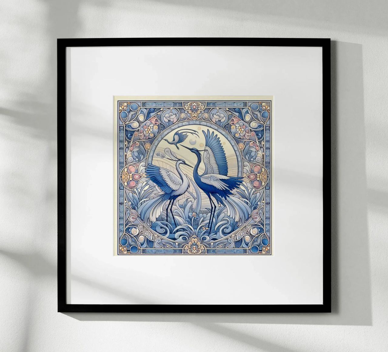 Ballet of the cranes poster by Art-Nouveau-Dsg