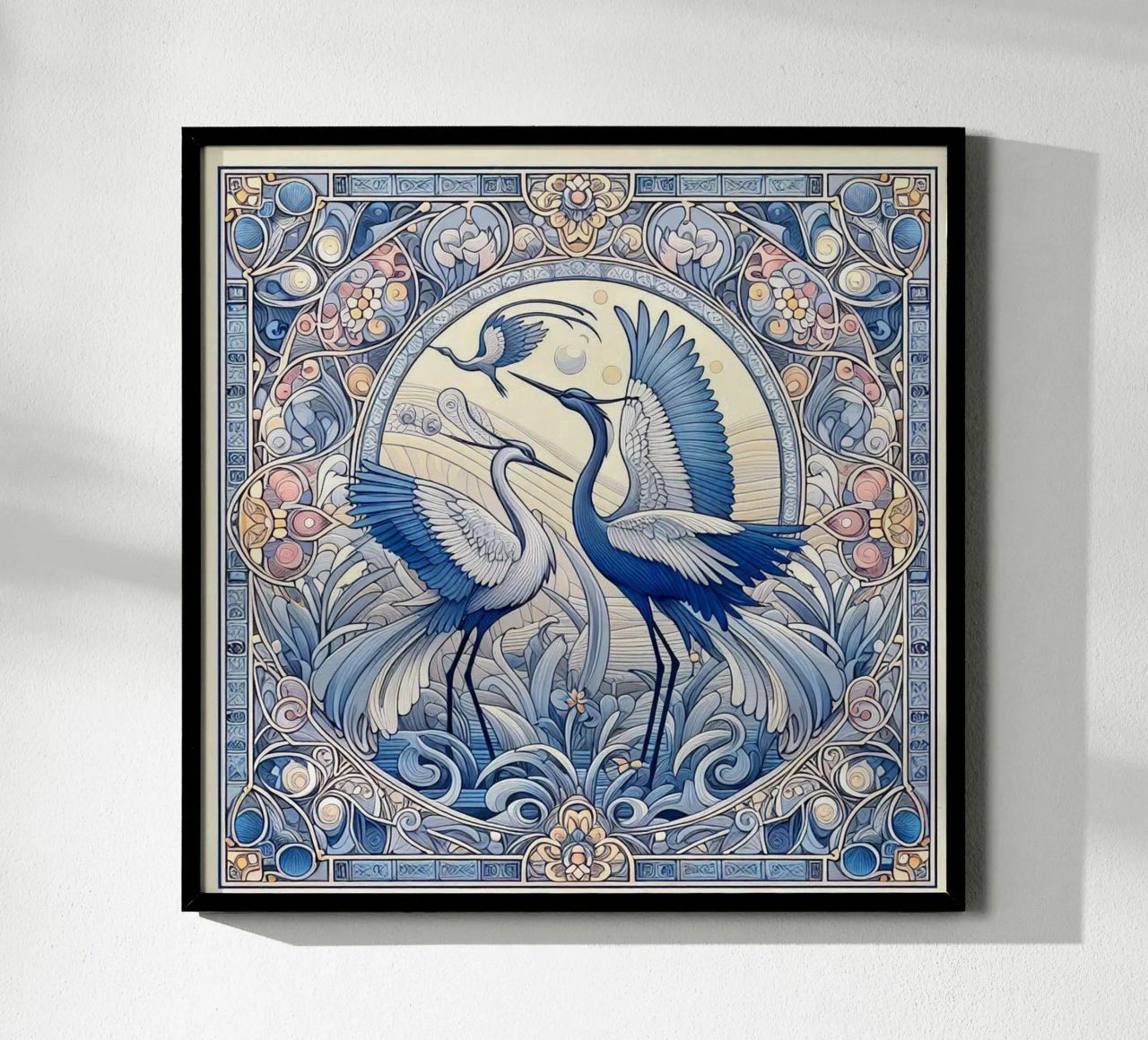 Ballet of the cranes poster by Art-Nouveau-Dsg