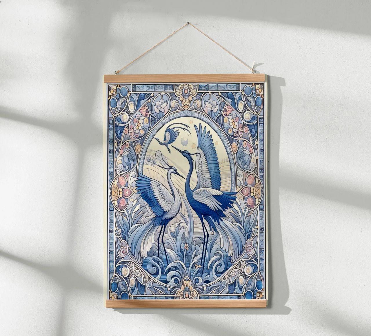 Ballet of the cranes poster by Art-Nouveau-Dsg