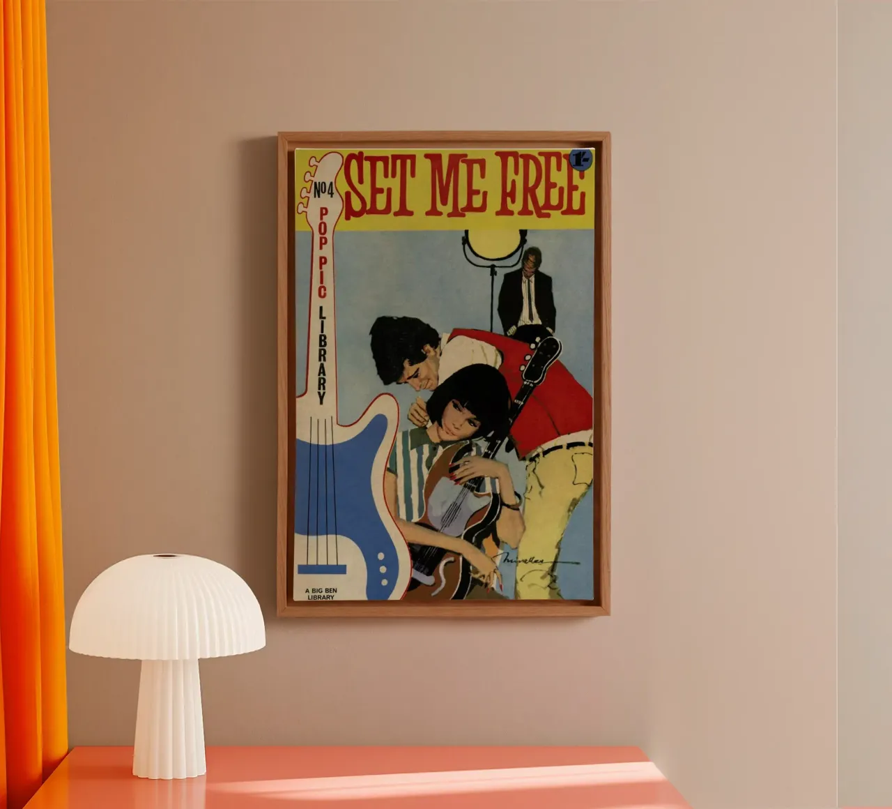 Set me free tela con Cornice a cassetta da Hemingway Design