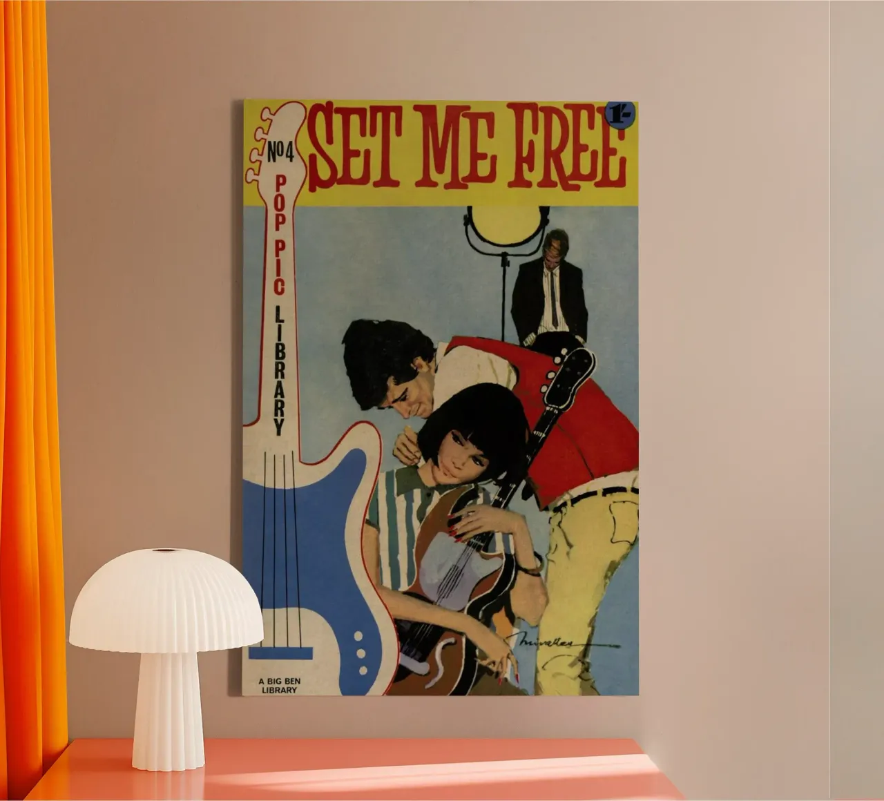 Set me free tela con Cornice a cassetta da Hemingway Design