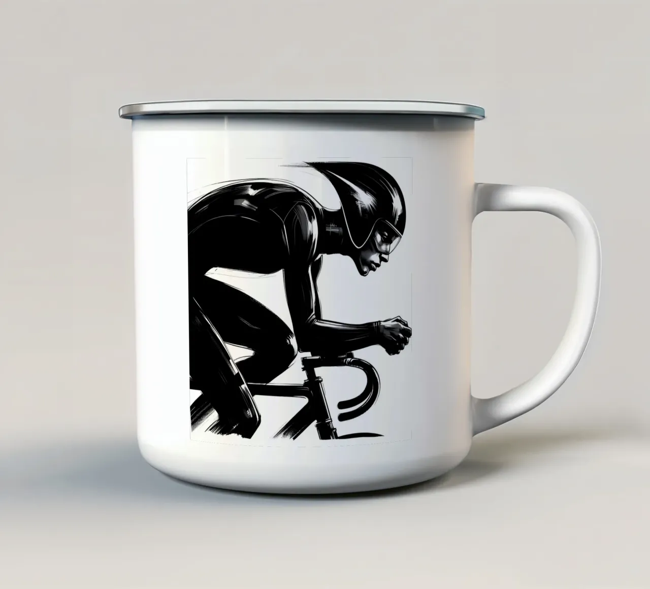 BIKE STAMINA tazza in smalto da ARTOMATIC