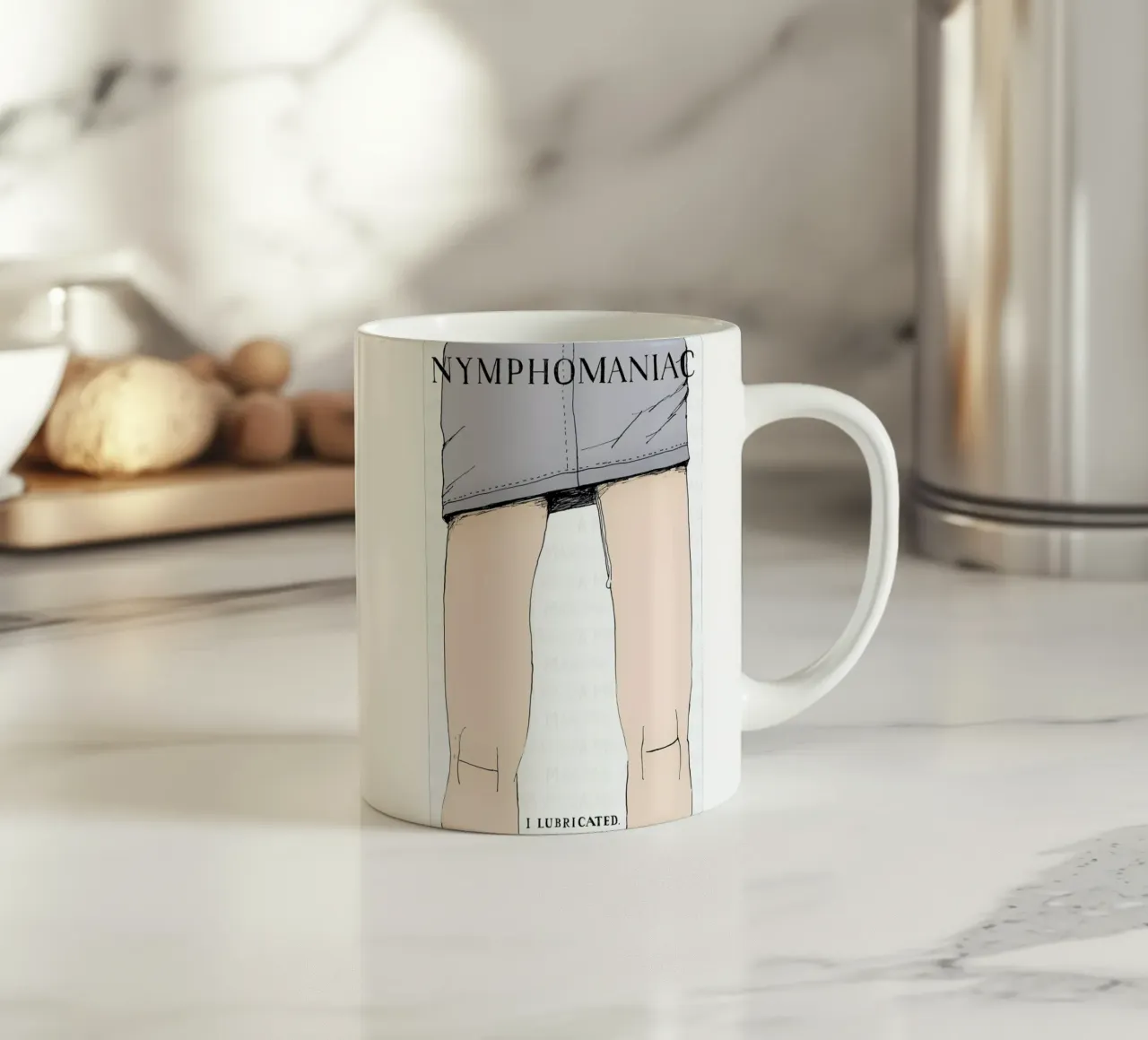 Nymphomaniac Keramik Tasse von Mary and the Locks