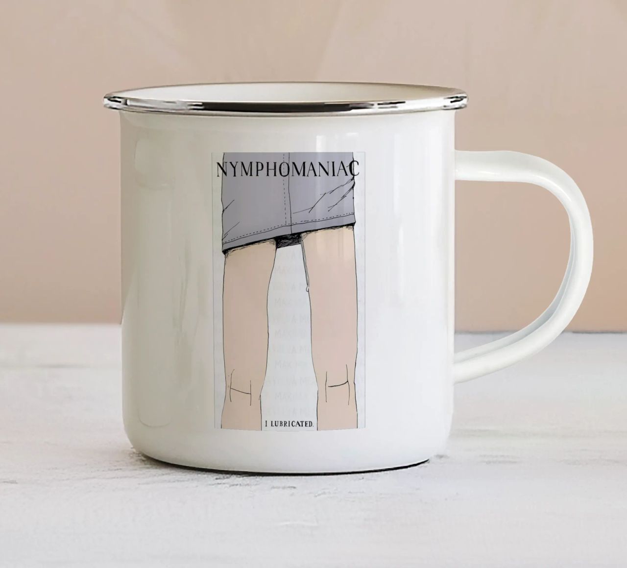Nymphomaniac tazza in smalto da Mary and the Locks