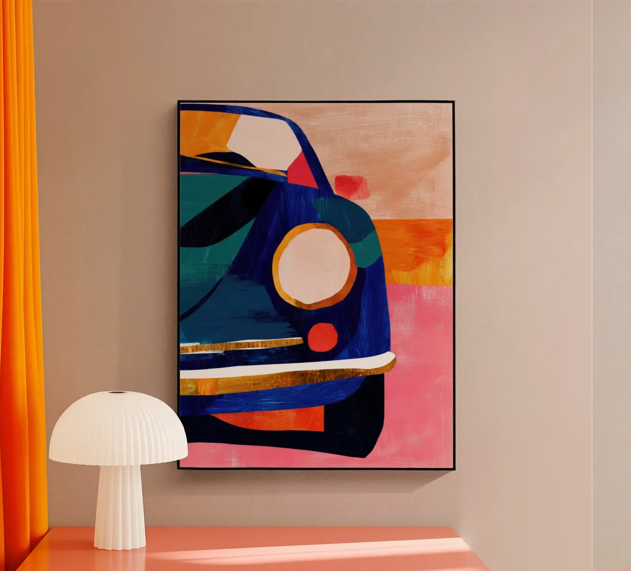 Blue Retro Car plexiglass da DaarbyN